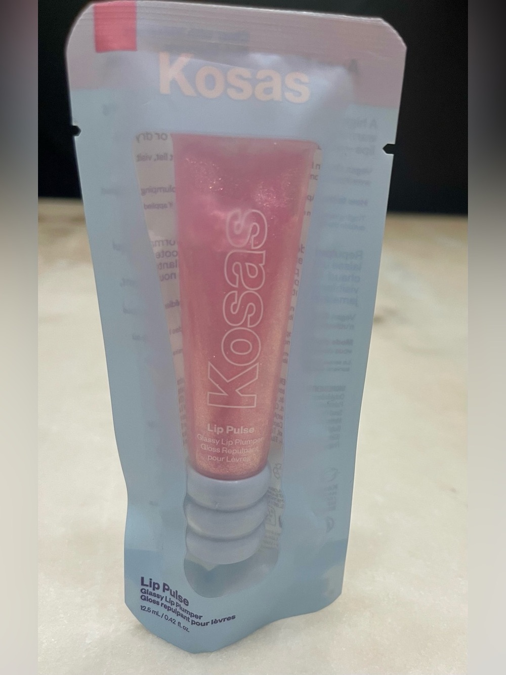 Kosas Glassy Lip Plumper - Pink Peach Iridescent